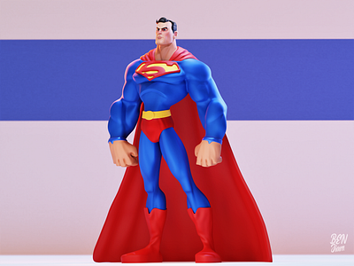 Super Man 3d 3dcar 3dcharacter 3ddesgin animation artwork blender branding dc desginer design graphic design illustration illustrator logo minimal motion graphics render superman ui