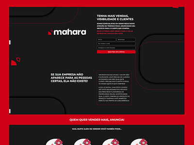 Web site - mahara landing landing page marketing