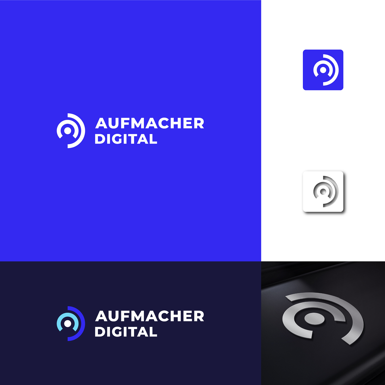 Aufmacher Digital 2 abstract agency branddesign brandidentity branding digital geometric geometriclogo graphic design identitydesign logo logodesigner logogrid logomark logos minimalist modern monogram simple