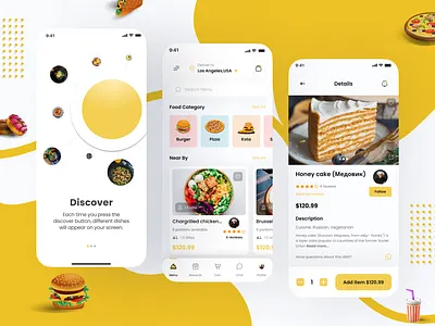 Food Delivery App app app design clean delivery app design food app food delivery food delivery app mobile app mobile app design ui uiux ux