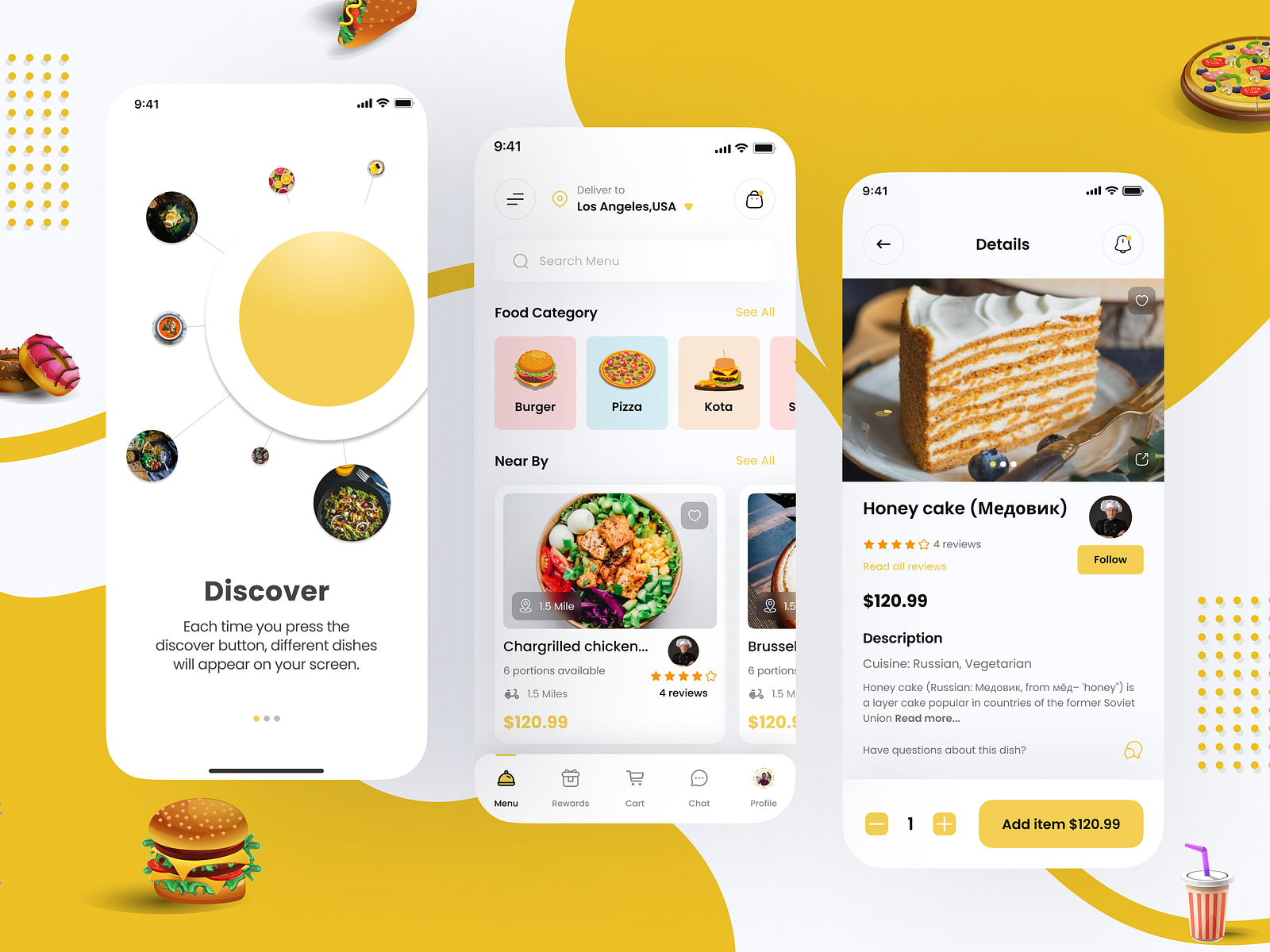 Food Delivery App by Keyur Vadhadia for Devoq Design on Dribbble