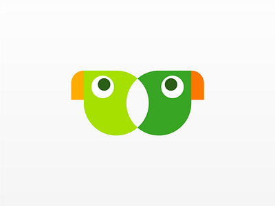 LangChain Logo - Rebranding #01 ai artificial intelligence chain green logo logo design orange parrot parrots rebrand