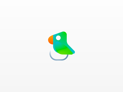 LangChain Logo - Rebranding #02 ai artificial intelligence blue chain gradient green logo logo design orange parrot parrots rebrand