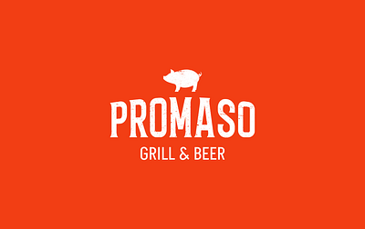 Restaurant Promaso | Brand Identity branding graphic design grillbeerbranding grunge guideline logo meatbranding pattern restaurantmenu vector