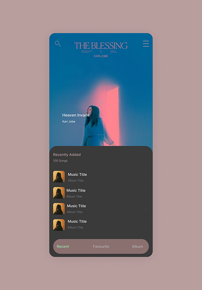 Music App UI app design ui