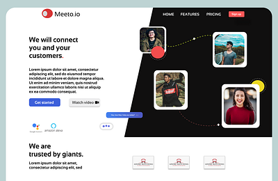 This is a new meeting app design hope u like it.... branding graphic design ui ux