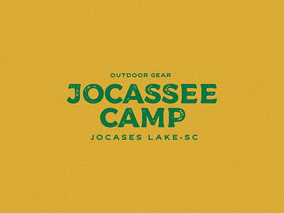 Jocassee Camp Logo Design Jocases Lake South Carolina branding camp design graphic design logo logo designer logo mark minimal typography vintage