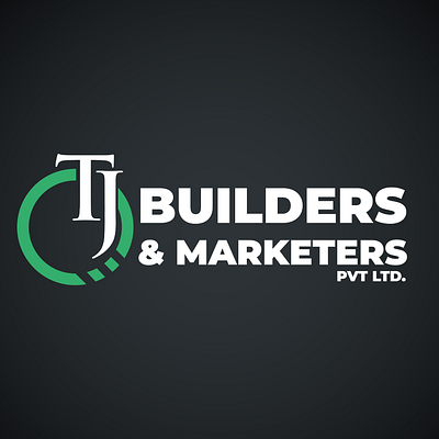 TJ Builders and Marketers branding design graphic design illustration logo minimal typography ui ux vector