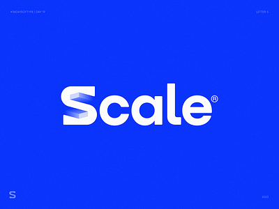 S for Scale. 36 Days of Type. Day 19 36 days of type ai branding cloud gradient hosting icon identity infrastructure leter s lettering lettermark logo s logo saas software startup tech type typography