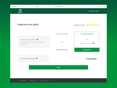 Retirement saving app design thinking ui ux