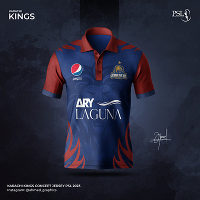 Jersey Design | Karachi Kings PSL 2023 cricket islamabad jersey karachi karachi kings lahore pakistan pakistan super league psl sports t shirt t20