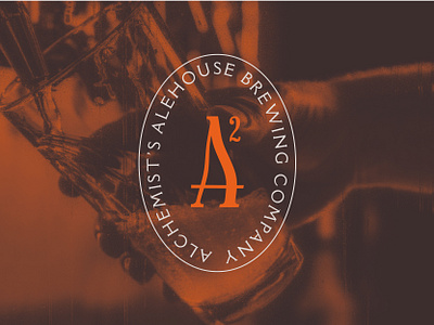 Alchemist's Alehouse badge brand identity branding design edgy glitch graphic design grunge logo monogram typography vector