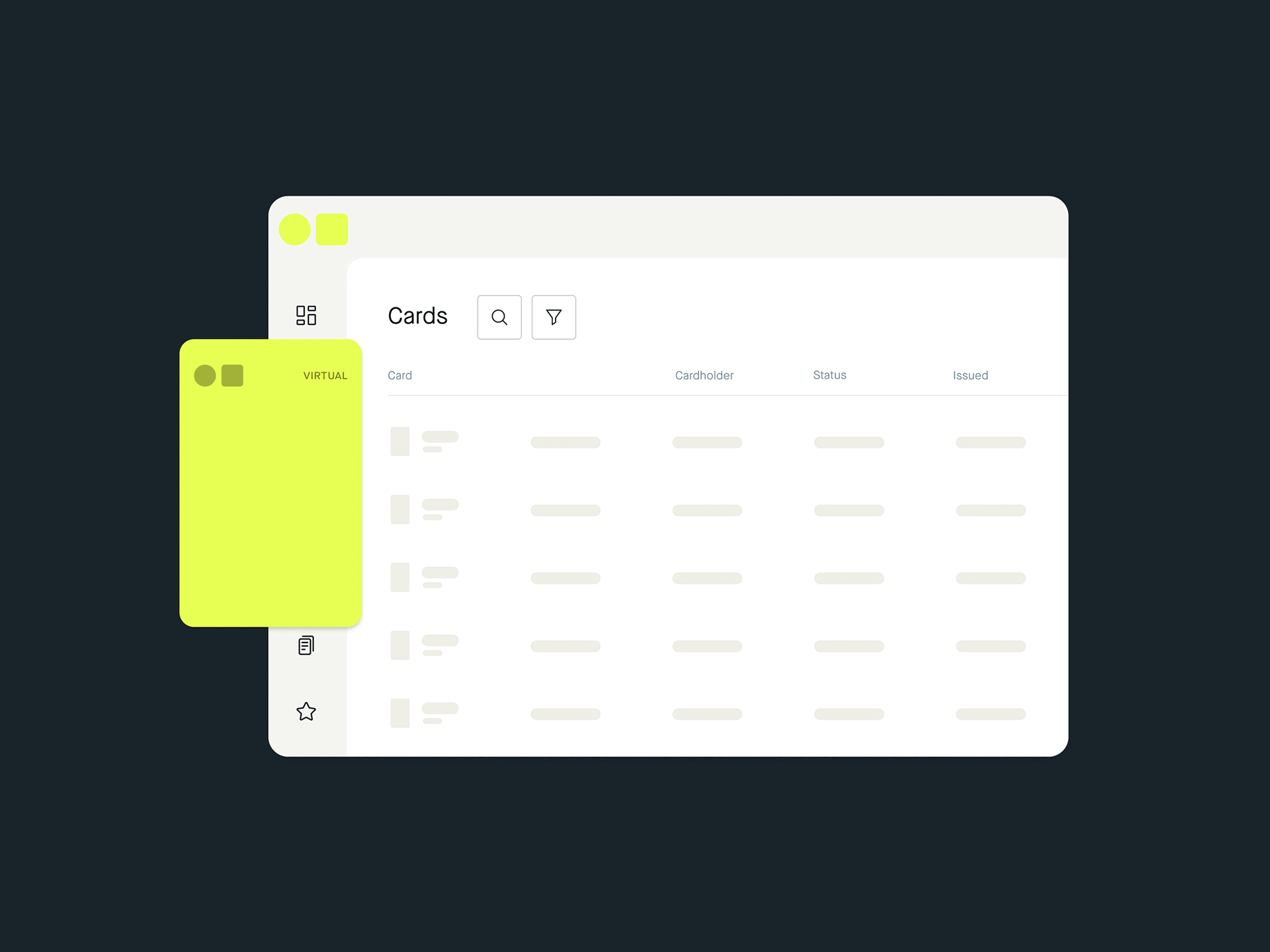 Card-as-a-Service visuals branding caas credit cards