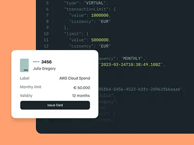 API Visuals api branding credit cards