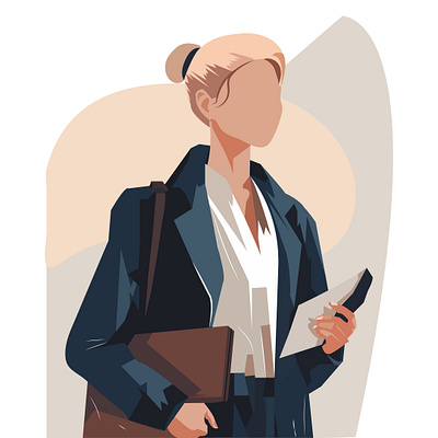 Corporate Lady, Flat Illustration animation artwork bag business woman busy character design corporate lady file flat illustration graphic design illustration office time office worker vector vector illustration woman working woman