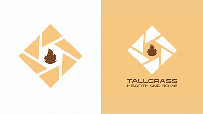 Tallgrass Hearth & Home branding branding branding design cobb design graphic design hearth illustration logo logo design natural building vector visual identity
