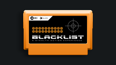 BLACKLIST (My Famicase 2023 Entry) famicase famicom logo typography video games