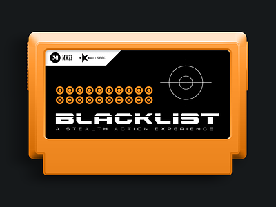 BLACKLIST (My Famicase 2023 Entry) famicase famicom logo typography video games