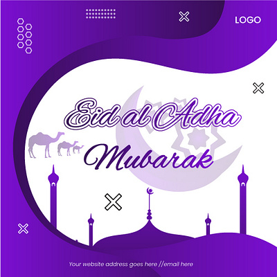 Eid al Adha Social Media Post illustrator