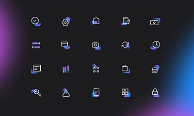 ATM Icons atm banking fintech icons ui ux