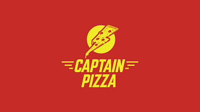 CaptainPizza branding graphic design logo logo design