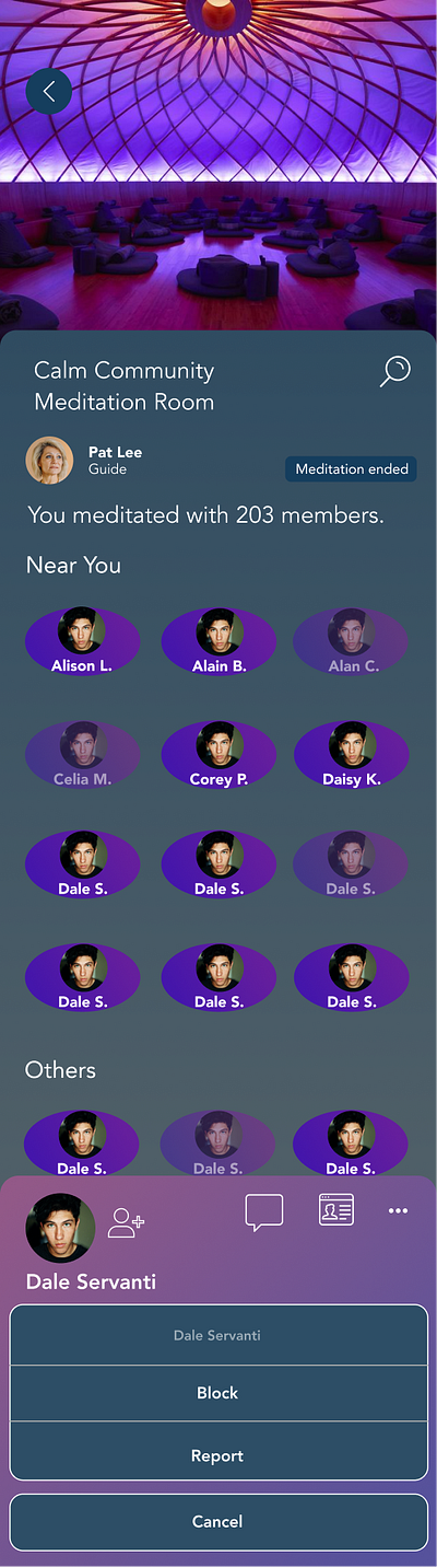 After the Meditation - Find fellow meditators app design graphic design ui ux ux design