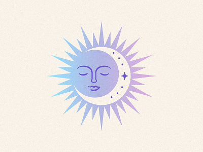 1212 Gateway beauty branding celestial clean girl face gradient identity illustration logo moon purple skincare sparkle stars sun witchy