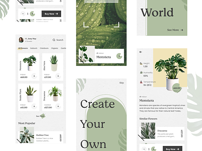 Plants Care App android care design ecommerce green interface ios mobile plants shop shopping store ui ux