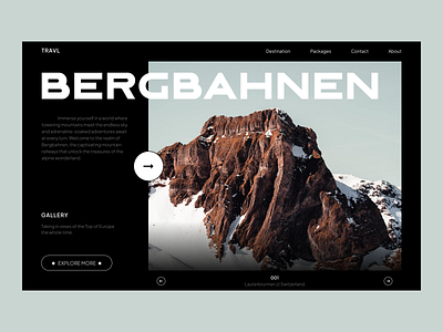 Switzerland Travel Website branding clean concept dark design editorial exploration explore graphic design grid header homepage layout luxury minimal travel typography ui ux web