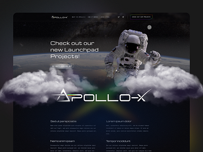 Apollo X branding concept design crypto design logo