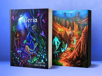 "Illeria" Rulebook Cover Art branding graphic design