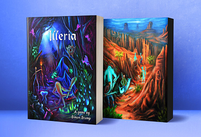 "Illeria" Rulebook Cover Art branding graphic design