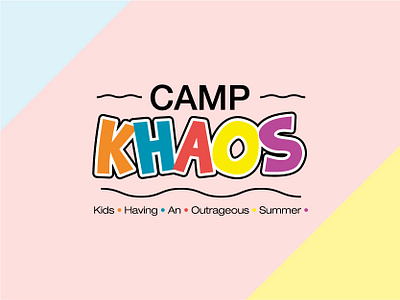 Camp Logo brand brand design brochure design camp colorful design flyer graphic design kids logo logo design playful youth