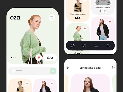 Fashion e-commerce app branding fashion fashion app fashion ecomerce fashion store minimal minimalism minimalist online store ui uiux user interface