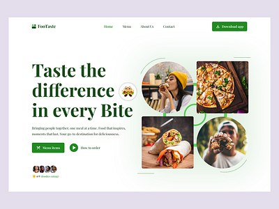 Restaurant Website burger delivery design drinks figma food hungry landing page menu pizza restaurant restaurant website taste ui ui design uiux web design website wine