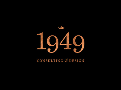 1949 Consulting & Design | Branding brand brand design branding copper creative design elegant graphic designer logo logo design marketing simple