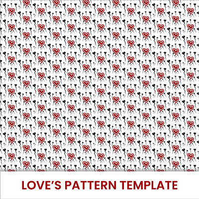 Love's Pattern Background Wallpaper Design Template backdrop background decor design fabric love pattern print template textile wallpaper