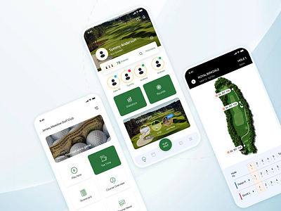 Golf Club App golf golf mobile app mobile app ui ux