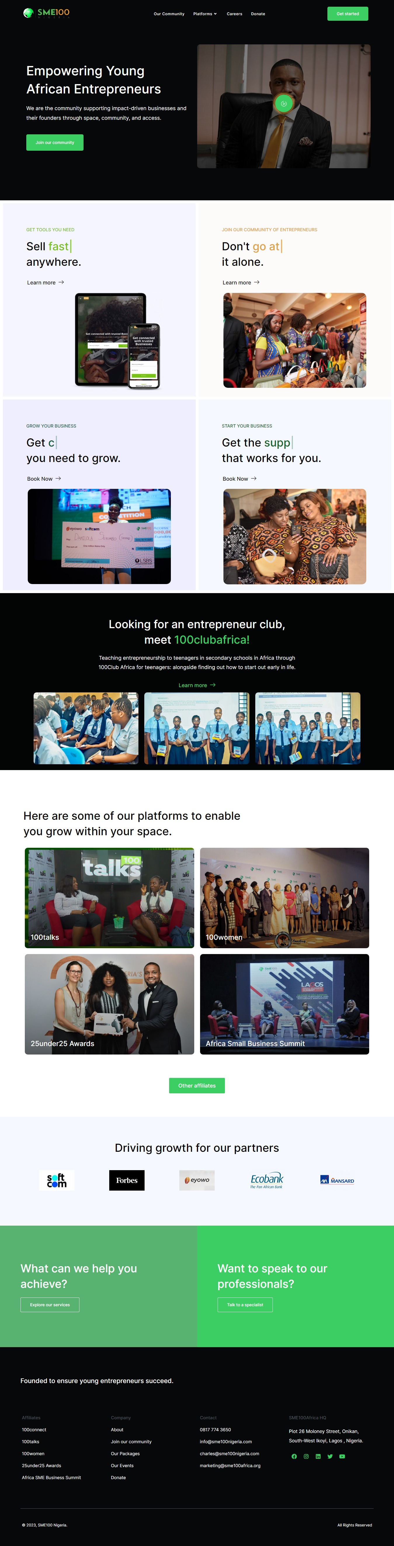 SME100 Nigeria app branding design graphic design illustration logo motion graphics typography ui ux vector