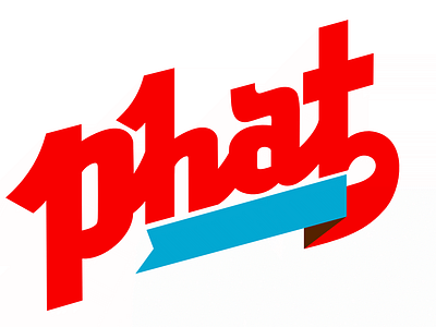 Phat Logotype bold bright design fancy filip food friend happy kitchen komorowski logo logotype magic phat script typo typography vector