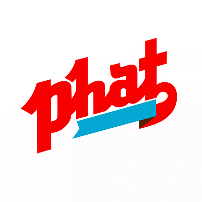 Phat Logotype bold bright design fancy filip food friend happy kitchen komorowski logo logotype magic phat script typo typography vector