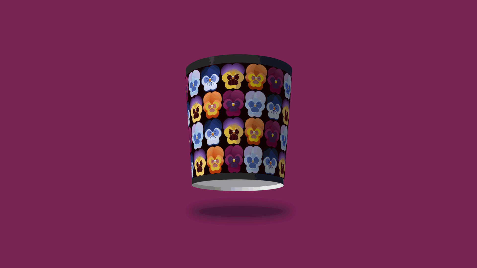 pansy flower papercup animation flower motion graphics