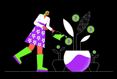 crypto farm app design graphic design illustration ui vector