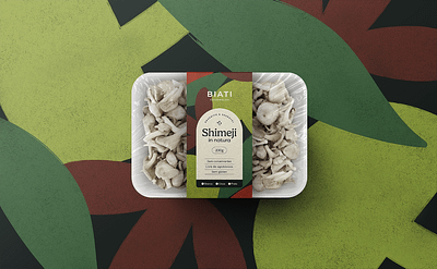 Embalgem Biati Cogumelos alimentos cogumelo embalagem healthy food mushroom organic organico packaging shimeji vegan