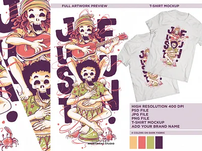 Just For Fun design digitalillustration graphic design handdrawn illustration justfun music musicillustration tshirt design vintage vintage design