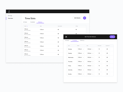 Dispensary Time Slot Settings cannabis ecommerce cannabis time slots dispensary dispensary management dispensary time slots marijuana order type settings time slot settings time slots timeslots