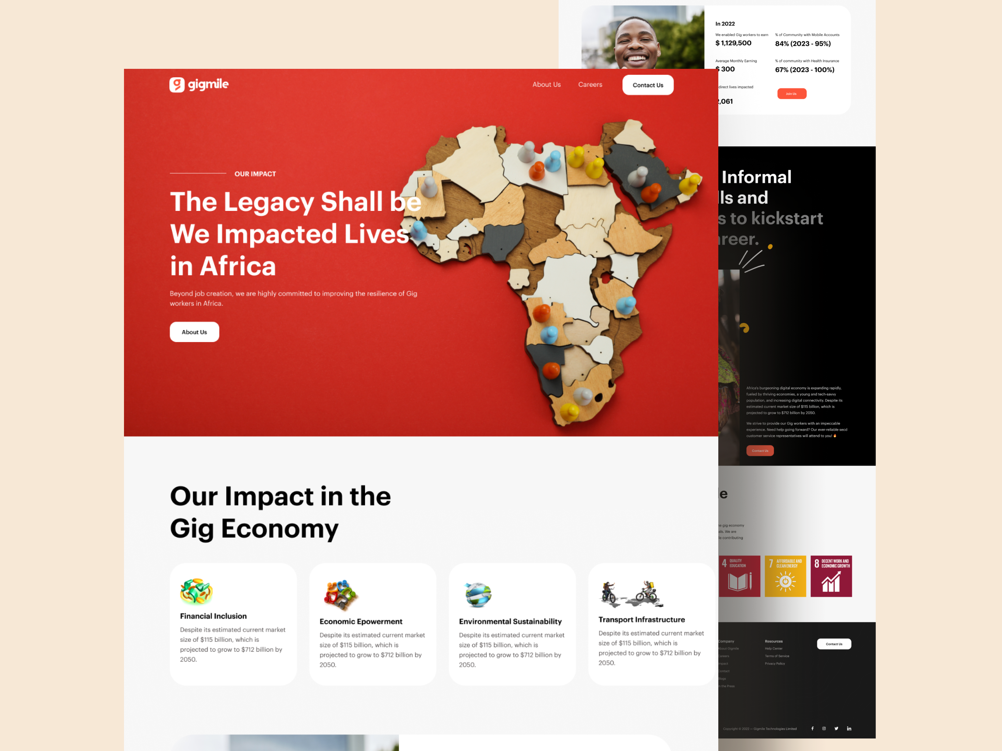 Impact animation app branding design illustration logo product ui ux vector website