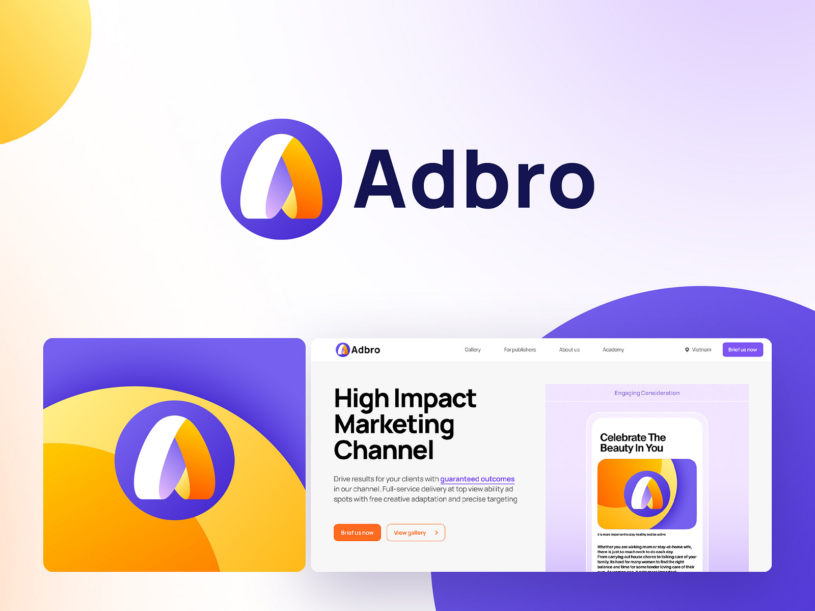 ADBRO Advertising Agency Company Logo by AH Rony | Logo Designer on ...