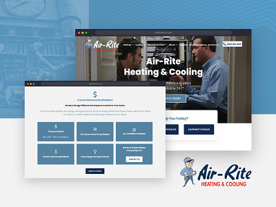 Air Rite Heating & Cooling ui ux web design web development