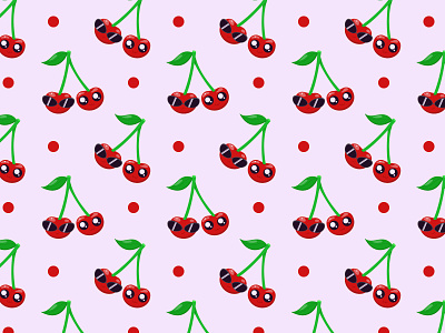 Cherry Pattern cherry cute design pattern vector